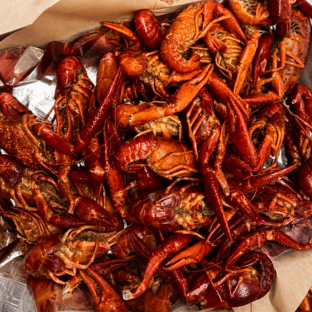 Crawfish by the pound.
