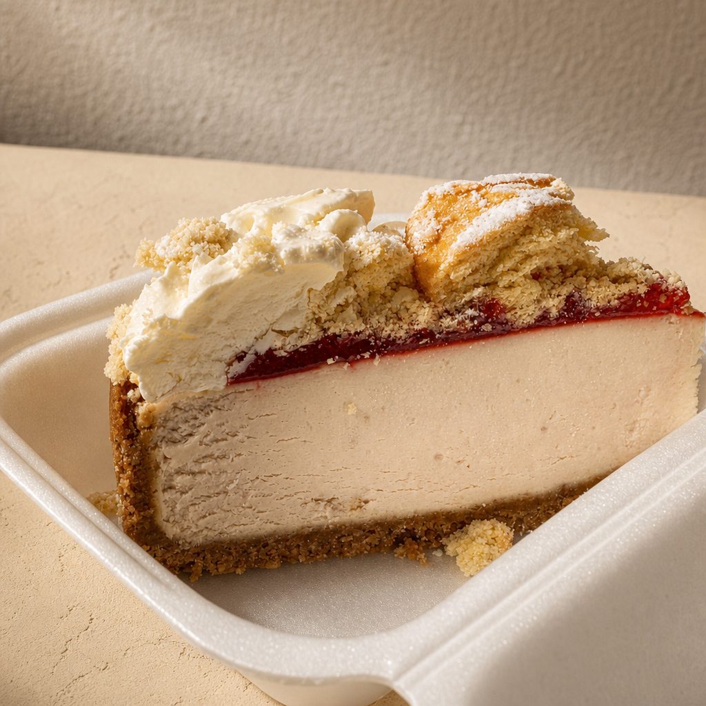 Raspberry Donut Cheese cake.
