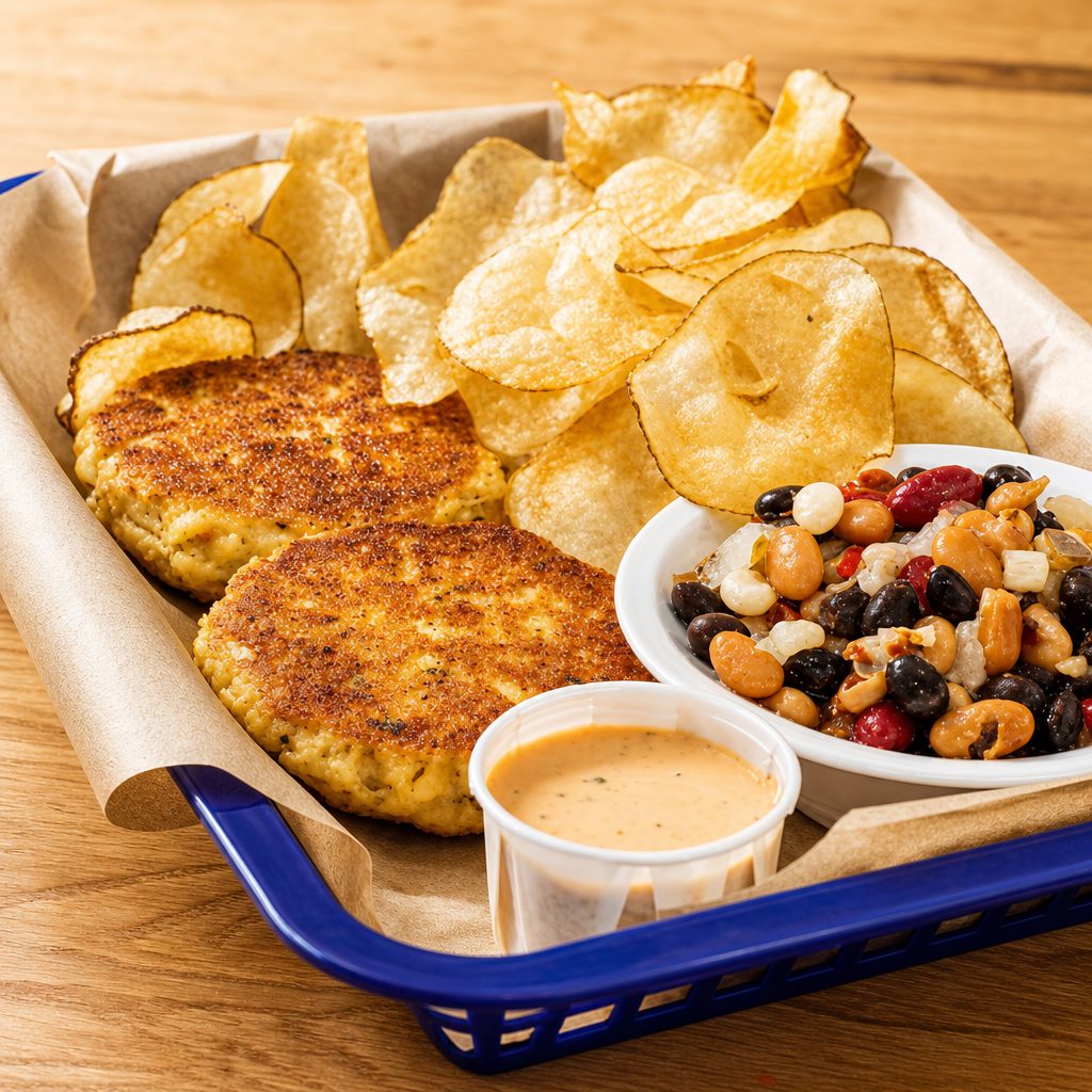 Crab Cake Dinner.